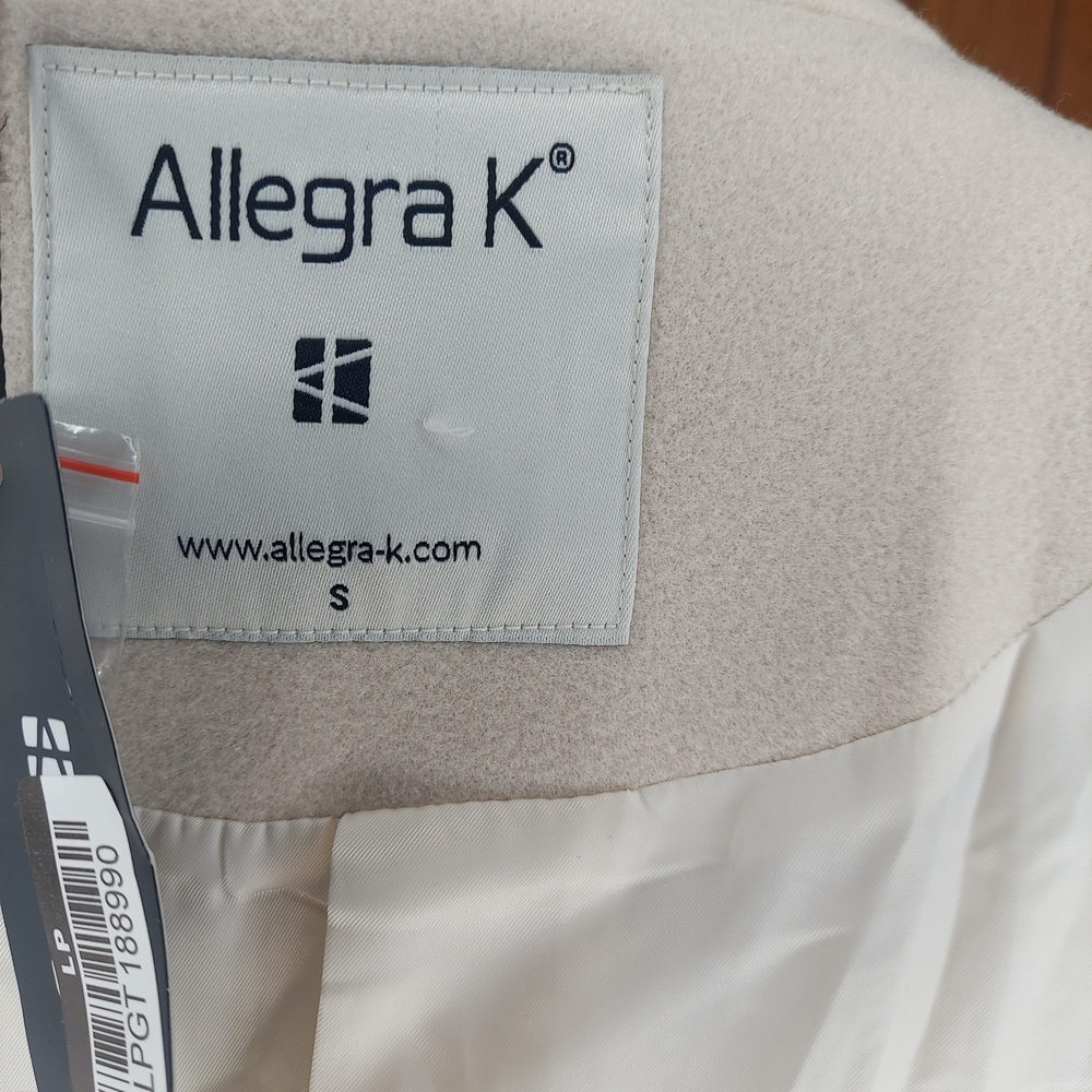 Allegra K Cream Coat - Picture 3 of 5